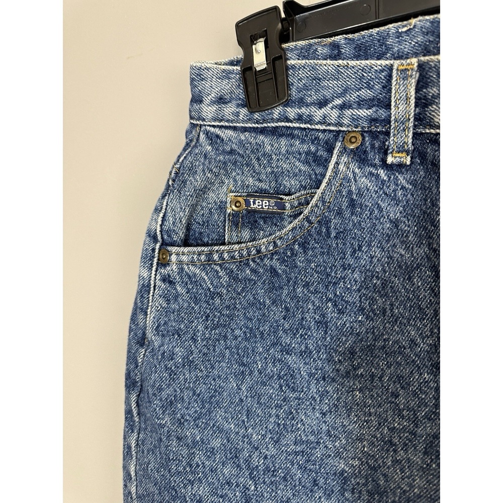 Vintage 90s Lee Jeans Women's Size 6 High Waist Mom Tapered Denim *See Meas - Picture 11 of 14